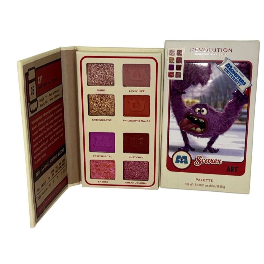 Makeup Revolution x Monsters University Art Scare Card Eyeshadow Palette Art New